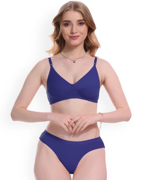 BEACH CURVE Women Seamless Bra & Panties Set