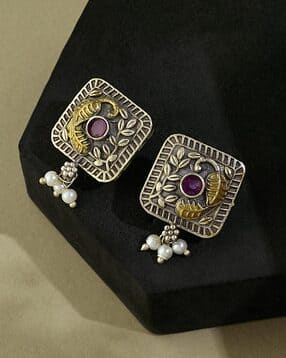 fabindia Women Oxidized Studs-picture-25