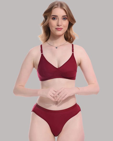 BEACH CURVE Non-Padded Bra & Panties Set