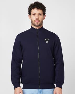 spykar Men Zip-Front Regular Fit Sweatshirt-picture-11