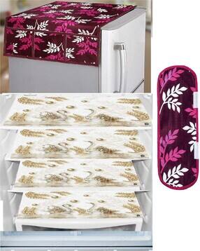 revexo Set of 4 Printed Fridge Mats with Top Cover-picture-10