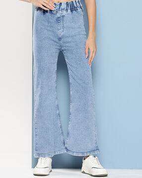 aarika girls ethnic Girls Straight Jeans with Elasticated Waistband-picture-42