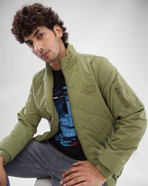 SPYKAR Men Regular Fit Zip-Front Puffer Jacket