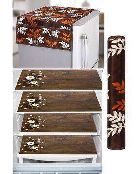 revexo Set of 4 Printed Fridge Mats with Top Cover-picture-37