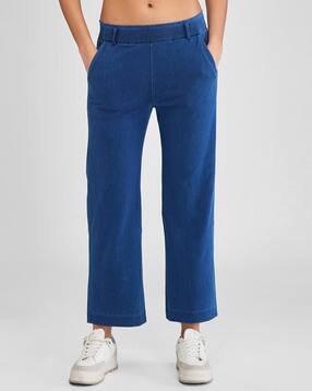 spykar Women Straight Track Pants with Insert Pockets-picture-22