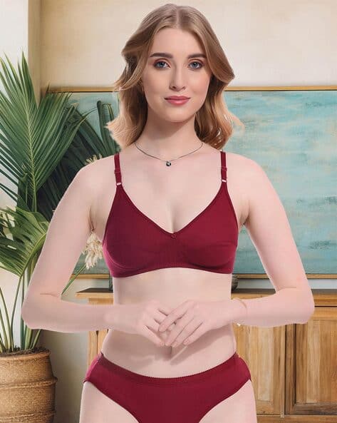 CUMSIN Non-Padded Bra & Panties Set