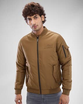 spykar Men Regular Fit Bomber Jacket-picture-12