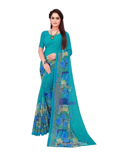 Revangi Women Floral Printed Saree