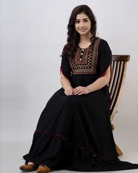 jaipurite Women Embroidered Anarkali Kurta-picture-38