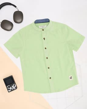pantaloons junior Boys Regular Fit Shirt with Short Sleeves-picture-36
