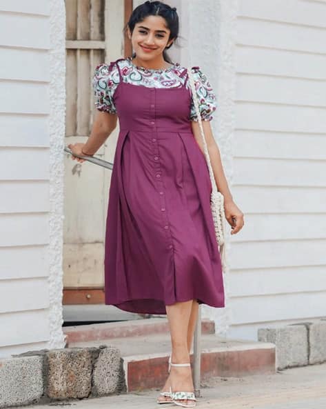 Buy SHINISHA Women Floral Print A-Line Pin... Online | Ajio.com Buy SHINISHA Women Floral Print A-Line Pin... Online | Ajio.com