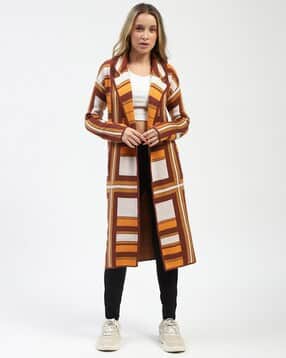 madame Women Geometric Print Relaxed Fit Shrug-picture-24