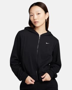 Women Loose Fit Zip-Front Hoodie-image-45