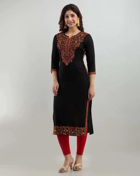 Nyrika Women Embroidered A-Line Kurta Set