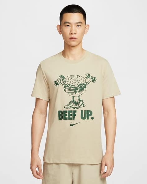 beige t shirt nike
