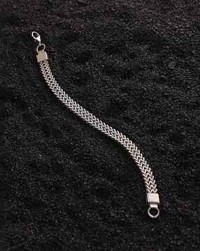 Men Silver Plated Bracelet-image-35