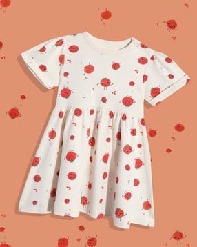 mothercare Baby pink aop dresess, pink, 74-picture-31