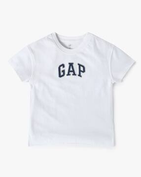 gap kids Brand Embroidered Relaxed Fit Round-Neck T-Shirt-picture-30