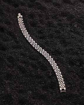 french accent  Men Silver-Plated Bracelet-picture-47