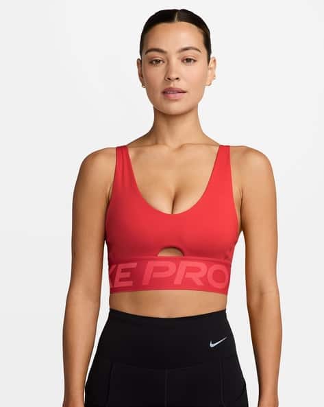 Women Pro Indy Plunge Medium-Support Padded Sports Bra