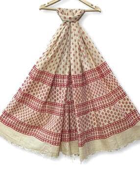 molcha by babita singh Women Hand Crafted Cotton Madhubani Printed Dupatta-picture-37
