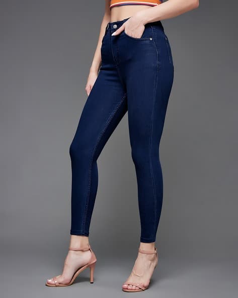 Ladies Jeans Straight Leg Jeans Jeans Petite Donna Buy Navy Blue