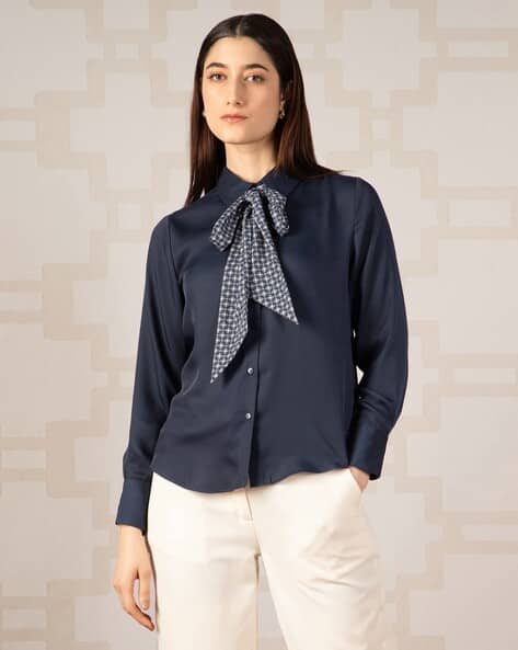 VAN HEUSEN Women Regular Fit Classic Shirt