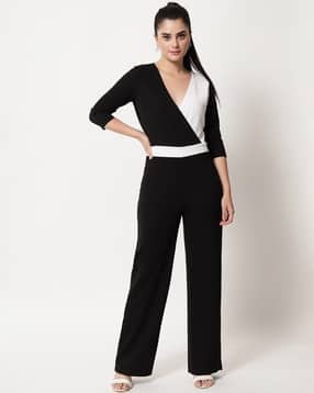 leia Women Colourblock V-Neck Jumpsuit-picture-38