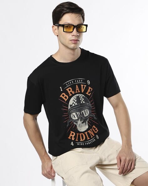 Buda Jeans Co MotoGP - Unisex MotoGP Graphic Print Oversized Crew-Neck T-Shirt
