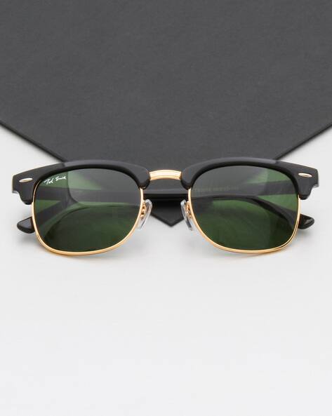 Ted Smith Men UV-Protected Wayfarers Sunglasses - TS3016-BLK/GLD