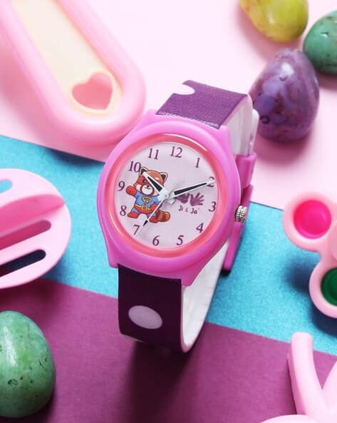 Ji & Ja Girls Analogue Watch with Silicone Strap-JJ234