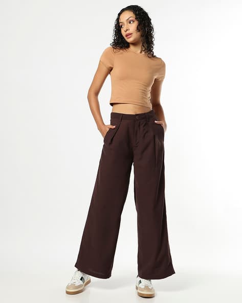 Buda Jeans Co Women High-Rise Flare Trousers