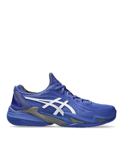 Buy ASICS Men COURT FF Polyurethane Tennis Shoes Blue Color