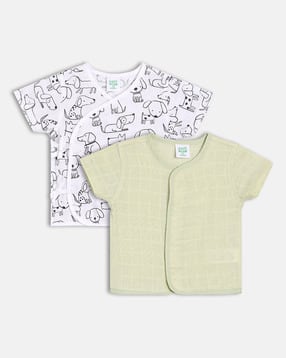 Boys Pack of 2 Printed Vests-image-2