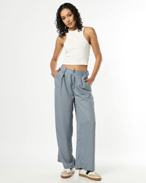 Buda Jeans Co Women High-Rise Flared Trousers