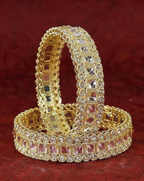 NMII Women Traditional Zircon Studded Bangles