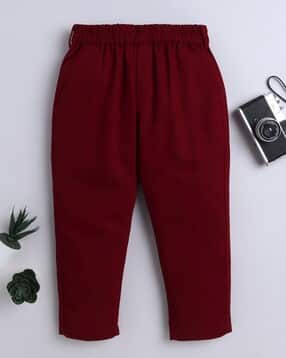 baat cheet Boys Relaxed Fit Flat-Front Pants with Elasticated Waistband -picture-29