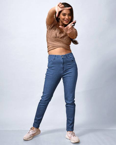 Buy Blue Jeans Jeggings for Women by LYRA Online
