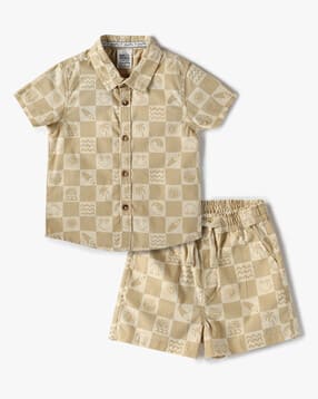 playday Boys All-Ove Print Shirt & Shorts Set-picture-19