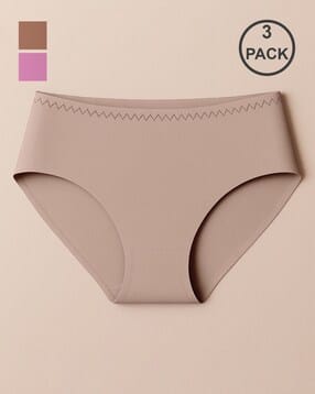curvex Women Pack of 3 Seamless Hipster Panties-picture-14