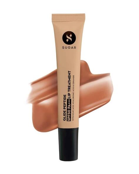Sugar Cosmetics Glide Peptide SPF50 Pa+++ Lip Treatment - 02 Caramel Crepe (10 ml)