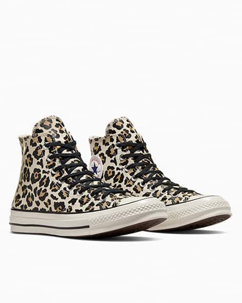 Unisex Chuck 70 Glow-In-The-Dark Leopard Print High Top Sneakers