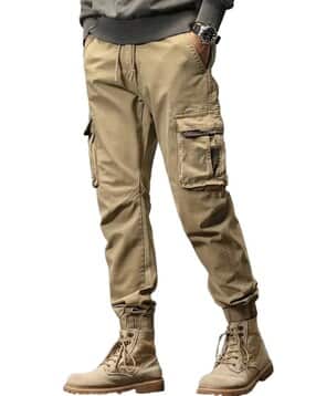 buda jeans co Men Relaxed Fit Flat-Front Cargo Pants-picture-31