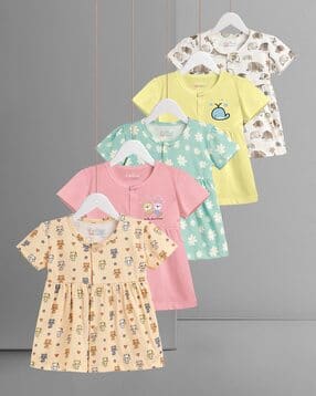 hellcat Girls Pack of 5 Round-Neck A-Line Dresses-picture-15