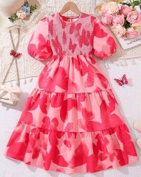 tior Girls Printed Fit & Flare Dress-picture-12