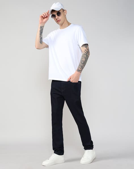 Lee Cooper Men Harry Mid-Rise Comfort Straight Fit Jeans