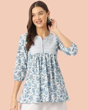 Women Floral Print Regular Fit Top