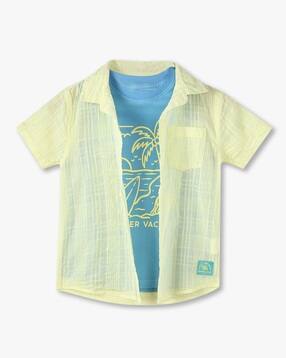 kb team spirit Boys Tailored Fit Shirt with Printed T-Shirt-picture-45