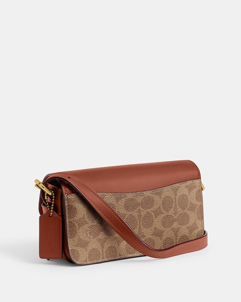 Buy Coach Signature Canvas Zoe Shoulder Bag Brown Color Women