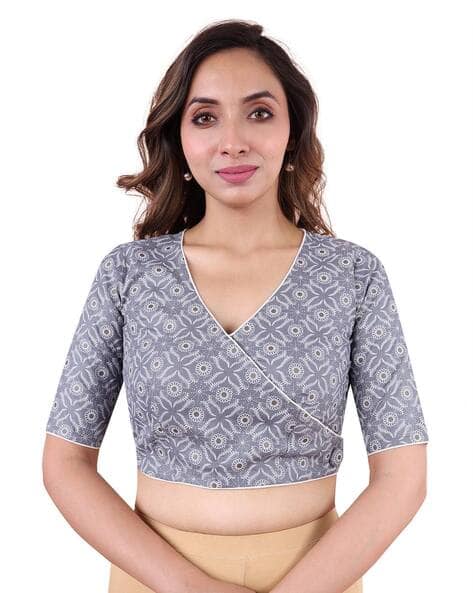 Buy RENE Women Printed Slip-On Blouse Online | Ajio.com